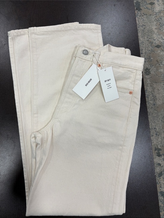 Buck Mason Denim - Buck Mason NWT Women’s N008 Off Duty Jean Japanese Seeded Natural Denim Size 23